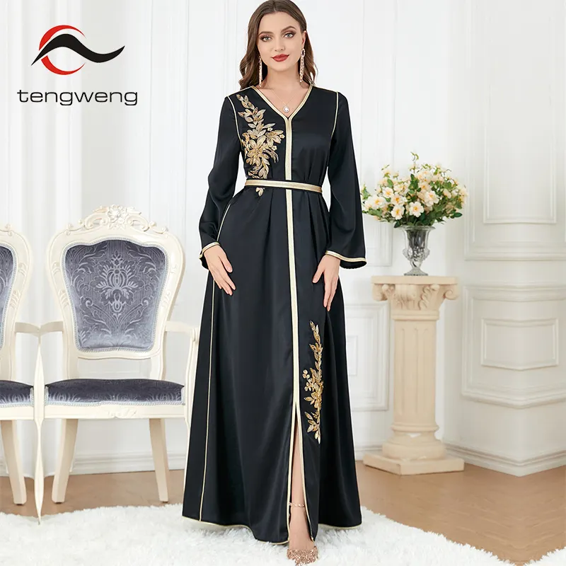 TW Lanna nakış abaya tedarikçisi nakış siyah abaya dubai son desinge 2023 dubai siyah abaya dubai