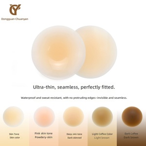 Cache-tétons invisibles réutilisables sans couture, super adhésifs, sans colle, sans bretelles, autocollants en silicone - Product Image 3