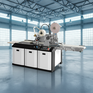 Macchina Industriale per Avvolgimento e Incollaggio Nastro Biadesivo con PLC per Linee di Produzione di Sacchetti di Carta e Buste - Product Image 1