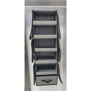 Hanging Closet Organizer <b>Collapsible</b> Hanging Closet Shelves Hanging Purse Handbag Organizer for Closet - Product Image 3