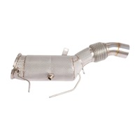 Downpipe Knalpot Stainless Steel High Flow Tebal 1.5mm dengan Catalytic Converter untuk M340 Generasi ke-3 B58 3.0T OPF