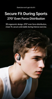 Nouveauté 2026 Écouteurs transfrontaliers X5S à conception intra-auriculaire pour 6.0, moule exclusif, traduction IA, affichage numérique, actif