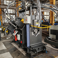 Ligne de production intelligente CNC pour le poinçonnage, le marquage et la cisaillement d'angles en acier, avec alimentation automatique pour la production d'angles en fer