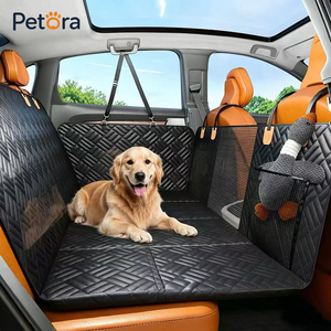 Petora Custom Oxford Hard Bottom Mesh Window Mat Anti-Scratch Waterproof <strong>Dog</strong> <strong>Car</strong> <strong>Seat</strong> <strong>Cover</strong> <strong>for</strong> Back <strong>Seat</strong> Protector - Product Image 1