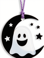 TURUI Cadeau d'Halloween Design Horreur Moderne Cool Portable Parfum de Voiture Personnalisé Différentes Senteurs Désodorisant en Papier 3 Ans