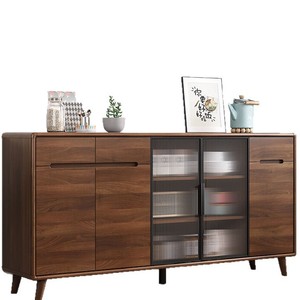 Modern Minimalist <b>Sideboard</b> Solid Wood Frame 900mm High Storage Cabinet Living Room <b>Kitchen</b> Versatile Use - Product Image 5