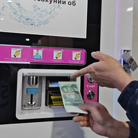 Máquina Expendedora de Agua Purificada, Venta de Negocio, Máquina Expendedora Automática de Agua con Hielo, Purificada, que Funciona con Monedas, con Código QR y SDK