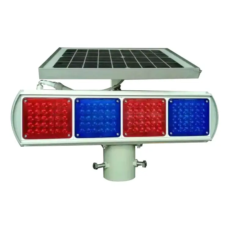 High quality solar powered traffic signal lights beacon traffic warning light strobe light