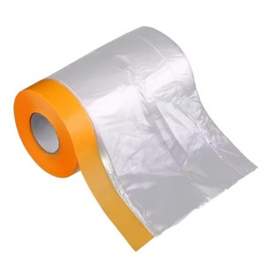 <span class=keywords><strong>Film</strong></span> plastique pré-adhésif avec ruban adhésif pour masquage de peinture automobile - Product Image 4
