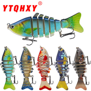 เหยื่อตกปลาแบบต่อประกอบ 7 ท่อน วัสดุพลาสติกแข็ง สำหรับตกปลาแบส น้ำจืด น้ำเค็ม 5 สี XY 40 - Product Image 2