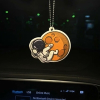 Pendentif désodorisant international pour voiture, éliminateur d'odeurs, design Astronaute et Lune