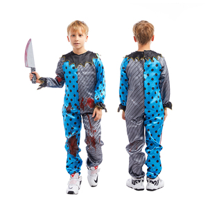 Disfraz de payaso asesino sangrante para niños, disfraz espeluznante, monos, Halloween, Carnaval, fiesta, Cosplay, mascarada - Product Image 5