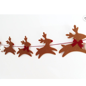 Vente directe d'usine Drapeaux décoratifs en feutre faits sur mesure de Noël - Product Image 1