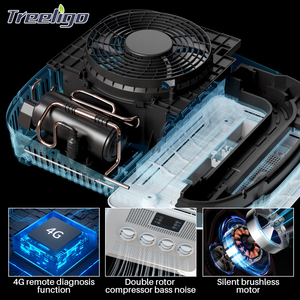 Aire Acondicionado Mini Todo en Uno para Techo de Camión 12V/24V, Unidad de Aire Acondicionado EAC002.69 para Camión EAC0 - Product Image 3