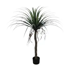 Hoogwaardige Kunstmatige Plant Pe Yucca Palmbomen Vloer Bonsai Boom Voor Huisdecoratie Groene Kunstmatige Dracaena Fragrans