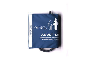 Pulsera médica reutilizable de PU para adultos, brazo superior largo, manguito de presión arterial NIBP, tubo único con brazo de vejiga Cir 25-35/45cm - Product Image 3