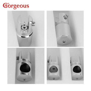 Connecteur de verre et <span class=keywords><strong>tringle</strong></span> de porte <span class=keywords><strong>coulissante</strong></span> robuste en alliage de zinc moderne <span class=keywords><strong>pour</strong></span> salle de bain, idéal <span class=keywords><strong>pour</strong></span> les applications hôtelières et les fenêtres. - Product Image 3