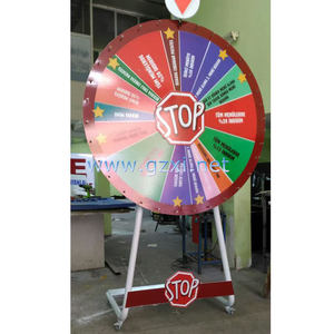 Özelleştirilmiş büyük manuel elektrikli LED ışıkları 360 derece şanslı piyango beraberlik Bingo makinesi servet iplik tekerlek oyunu - Product Image 1