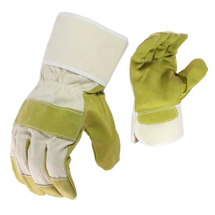 MaxiPact New design industrial cow split leather safety working gloves