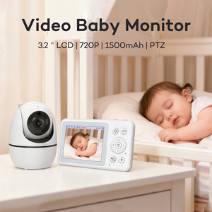 Monitor <span class=keywords><strong>de</strong></span> Bebé con Pantalla LCD <span class=keywords><strong>de</strong></span> 3.2'', Audio Bidireccional VOX, Detector <span class=keywords><strong>de</strong></span> Sonido y Temperatura, Visión Nocturna, Alcance <span class=keywords><strong>de</strong></span> 200m - Product Image 2