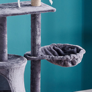 4 Levels Xxl <b>Cat</b> Climbing Scratcher Sisal Luxury <b>Large</b> <b>Cat</b> <b>Scratching</b> Tree Wooden <b>Cat</b> Tree House - Product Image 5