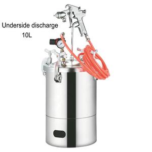 Tanque de pintura a presión de aire de acero inoxidable, olla de presión de descarga superior/inferior de 10L para fundición de resina - Product Image 2
