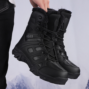 <span class=keywords><strong>Botas</strong></span> de Nieve para <span class=keywords><strong>Hombre</strong></span>, <span class=keywords><strong>Botas</strong></span> de Trabajo, <span class=keywords><strong>Botas</strong></span> de Seguridad, Forro Polar Grueso, Acolchado de Algodón, Senderismo, Excursionismo, <span class=keywords><strong>Botas</strong></span> Chukka de Cuero PU, Media Caña - Product Image 4