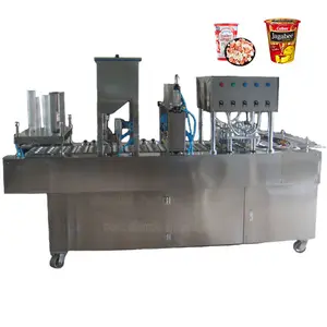Popcorn Verpakkingsmachine Automatische Frieten/Chips/Snacks Maatbeker Vullen Aluminium Film Afdichting Verpakking Machine