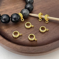 Perles d'espacement en métal plaqué or et argent antique, breloques pendentifs en alliage métallique en vrac pour la fabrication de bijoux, vente en gros