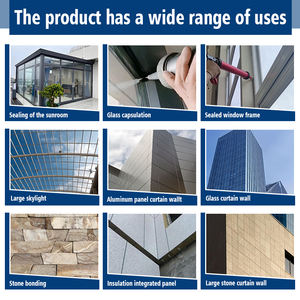 Pegamento adhesivo sellador de silicona para ingeniería de muros cortina, herramienta de construcción de instalación de masilla de mármol - Product Image 4