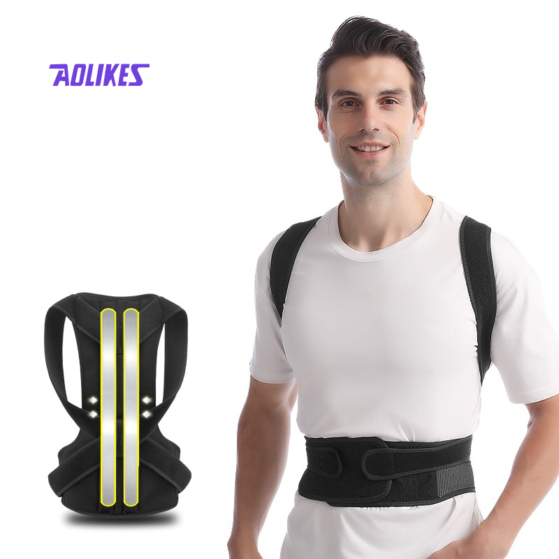 Aolikes высокое качество 2022 Новинка оптовая продажа дышащая Регулируемая сетчатая ткань горб Корректор осанки поддерживающий G ремешок для спины