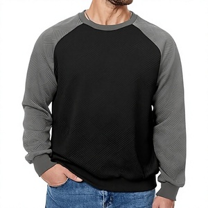 Sudaderas de Hombre, Cuello Redondo, Diseño de Parches, 100% Algodón, 380 Gramos, Felpa, Impresión Serigráfica, Ecológicas, Geométricas - Product Image 1