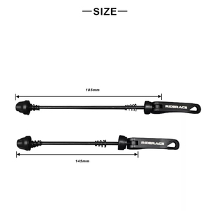 RIDERACE  <span class=keywords><strong>Axe</strong></span> <span class=keywords><strong>de</strong></span> <span class=keywords><strong>roue</strong></span> <span class=keywords><strong>de</strong></span> vélo <span class=keywords><strong>de</strong></span> route <span class=keywords><strong>VTT</strong></span>, broches avant et arrière à dégagement rapide QR pour le cyclisme, levier <span class=keywords><strong>de</strong></span> clip, <span class=keywords><strong>axe</strong></span> 145/185 mm - Product Image 6