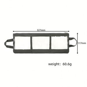 Transparent Storage Bag Travel Portable Jewelry Pouch With Zipper Closure and Hanging Loops for Easy Access - Product Image 6