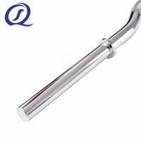 Barre d'haltères EZ Curl 47 ''en gros pour Gym Fitness Musculation Curl chromé régulier personnalisé avec colliers en acier 5kg de poids