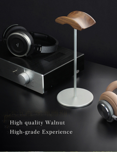 Chất Lượng Cao Óc Chó Nhôm <span class=keywords><strong>Headphone</strong></span> Đứng Chơi Game Tai Nghe Đứng Gỗ Núi Cho Chơi Game Tai Nghe - Product Image 4