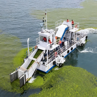 Bateau collecteur de déchets flottant pour les rivières Lacs Enlèvement des plantes aquatiques pour les plantes aquatiques utilisées dans les lacs, les rivières et les barrages