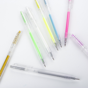 Test Good Fancy Rainbow Bolígrafo de gel retráctil Tinta de gel 0,5mm Color Azul Logo - Product Image 1