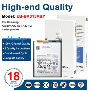 Batteria di Ricambio per Telefono con Garanzia di 18 Mesi EB-BA315ABY 4860mAh per Samsung <span class=keywords><strong>Galaxy</strong></span> <span class=keywords><strong>A22</strong></span> A31 A32 4G - Product Image 3