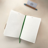 Libretas de Tapa Dura A5 con Impresión Personalizada del Fabricante, Agendas Encuadernadas en Cuero RPET con Costura de Hilo