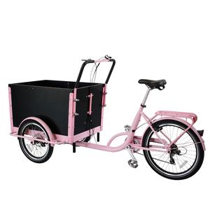 Bicicleta Eléctrica de Carga CE 250W 350W 500W, Bicicleta Holandesa Eléctrica, Bicicleta Eléctrica <span class=keywords><strong>Enduro</strong></span> para Campismo, Bicicleta Familiar de Carga de 3 Ruedas, Bakfiet - Product Image 2