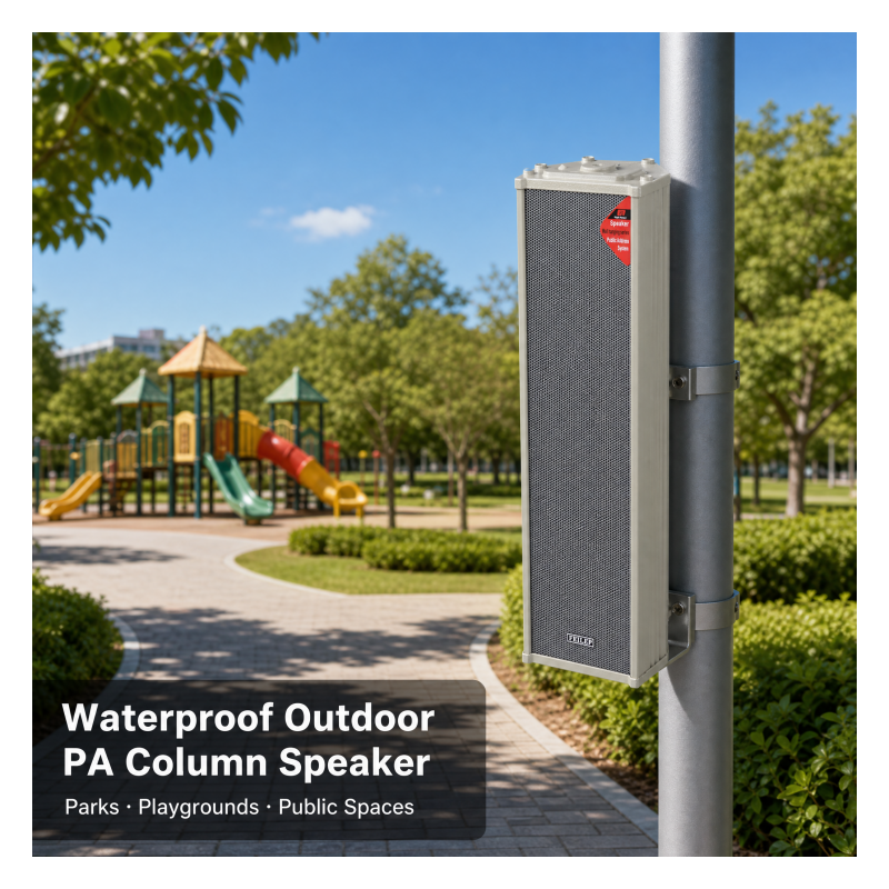 HD-106 Factory Outlet Wall Column Loudspeaker Waterproof Outdoor Speaker Aluminum Material Professional Speakers