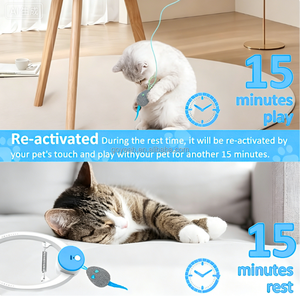 Jouet pour <span class=keywords><strong>chat</strong></span> rétractable automatique à fixer sur la porte, rechargeable par USB, jouet électrique auto-entretenant pour chats d'intérieur - Product Image 3