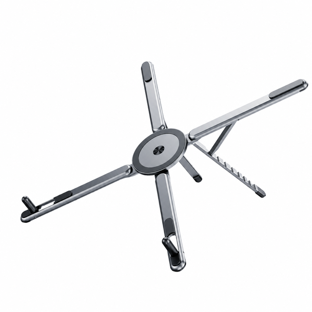 Adjustable Mini Aluminum Alloy Laptop PC Stand Holder Portable Folding Magnetic Tripod OEM Brand Private Mold New Product