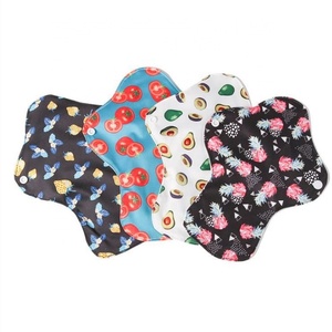 Serviettes hygiéniques lavables réutilisables en tissu super absorbantes avec protection anti-fuites, design ailé, couche supérieure en coton doux, pour usage nocturne - Product Image 5