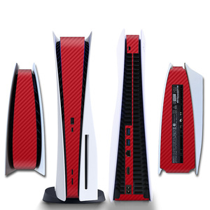 สติกเกอร์ลายคาร์บอนไฟเบอร์สำหรับ <span class=keywords><strong>PlayStation</strong></span> <span class=keywords><strong>5</strong></span> สติกเกอร์กันน้ำสำหรับตกแต่งด้านข้างเครื่อง PS5 สติกเกอร์สำหรับรุ่นมีช่องใส่แผ่นดิสก์ - Product Image 2