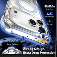 Coque de téléphone transparente tendance pour iPhone 18 Pro, compatible avec la recharge sans fil, nouvelle protection antichute pour iPhone 17, 16, 15, 14, 13