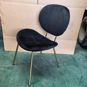 Chine Produit Prix bon marché Restaurant Café Meubles de maison Chaises de salle à manger en velours vert rembourrées modernes - Product Image 1