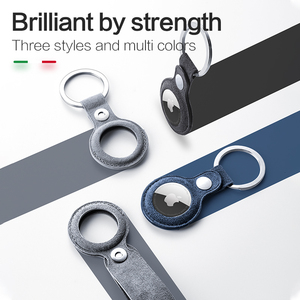 Étui de protection pour AirTags, porte-clés en cuir, design luxueux antichoc, <span class=keywords><strong>compatible</strong></span> - Product Image 6