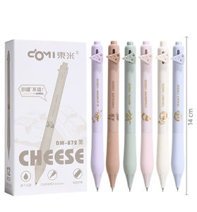 Креативная черная ручка с двойными бусиками, синие чернила, высокий уровень, свежая кисть, нейтральная, для сыра, 0,5 мм, пластиковая ширина для письма - Product Image 6